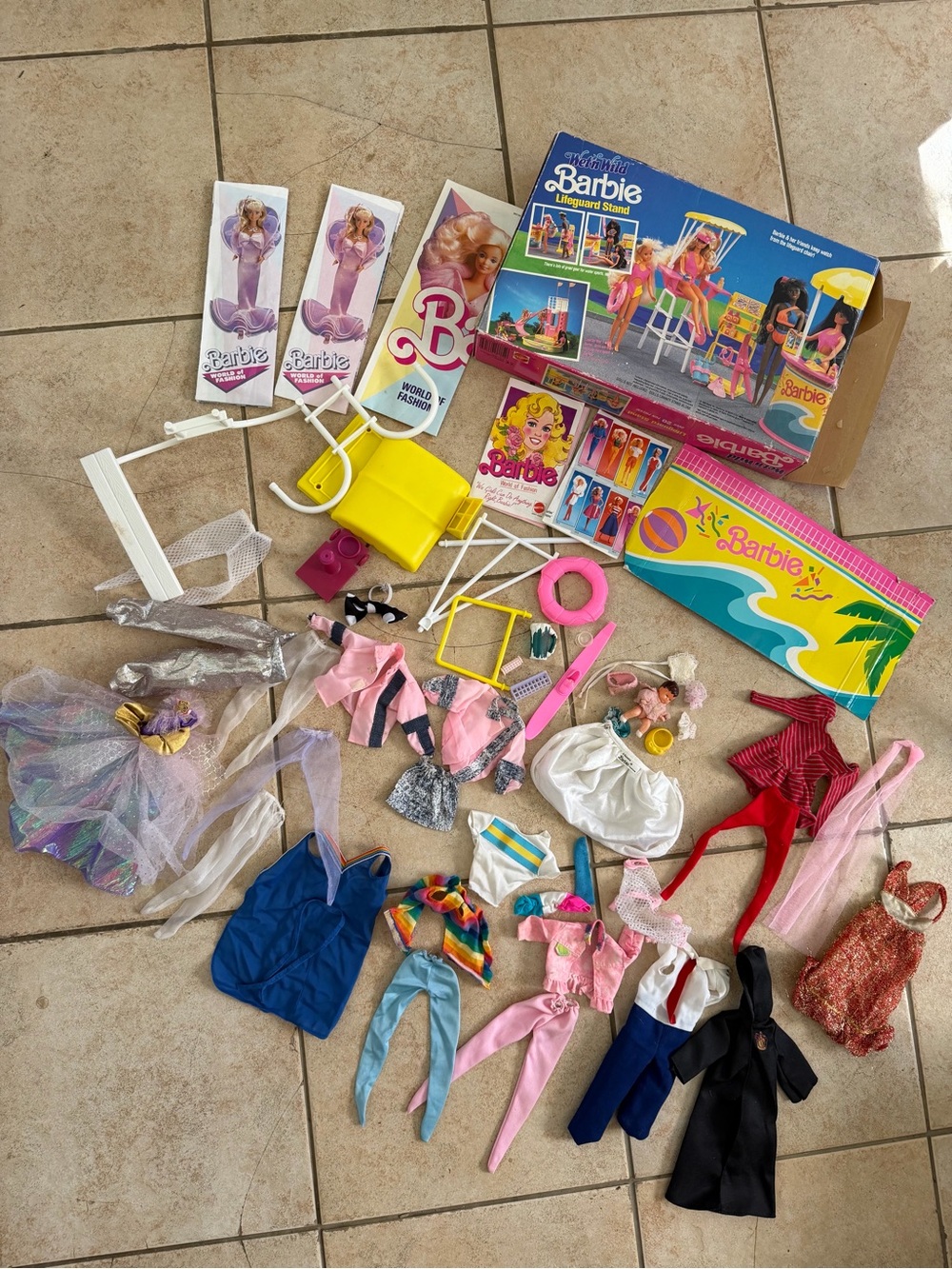 Miscellaneous Vintage Barbie Clothes & Accessories Lot